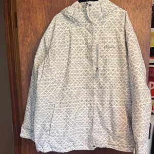 Columbia Whirlibird III Interchange Jacket - White/Grey, women’s size 2x